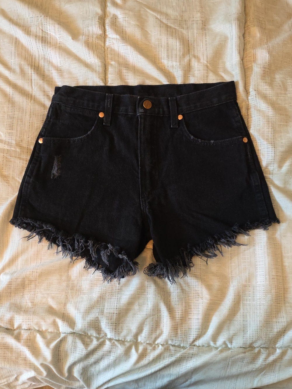 Wrangler Reworked Denim Cutoff Shorts